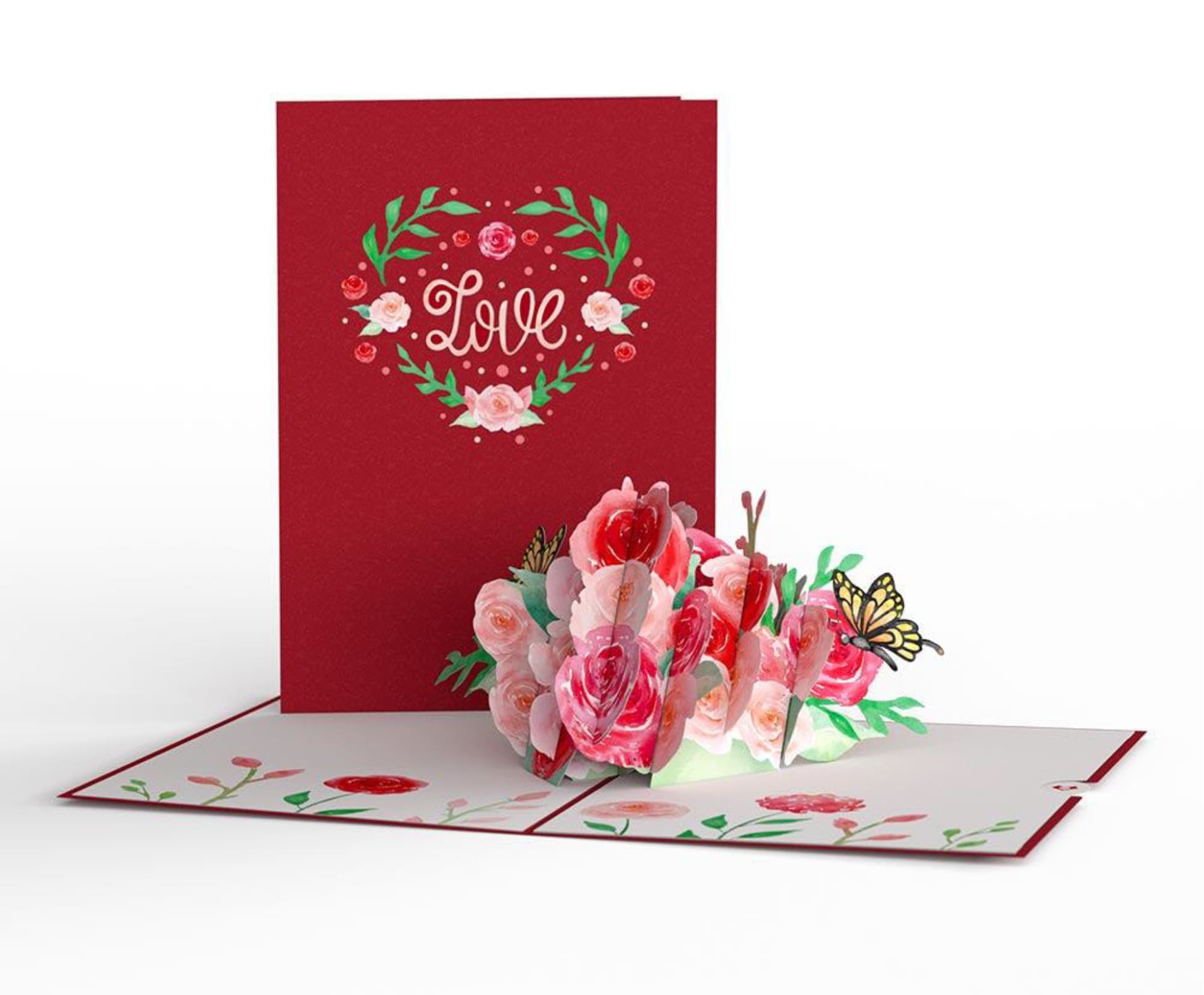 Love Rose and Butterflies